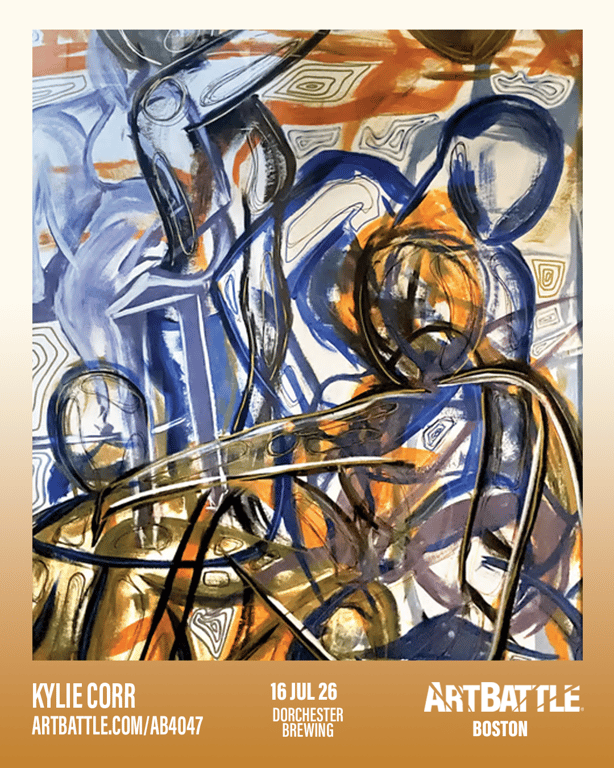 Promotional asset for Art Battle Boston on July 16, 2026: ab4047_kylie corr.png.