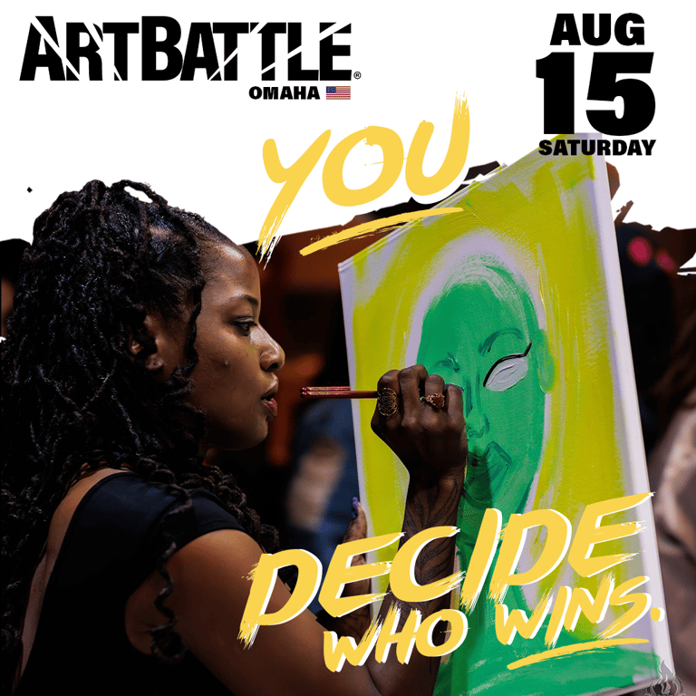 Promotional asset for Art Battle Omaha on August 15, 2026: ab4063_ads_1-1.png.