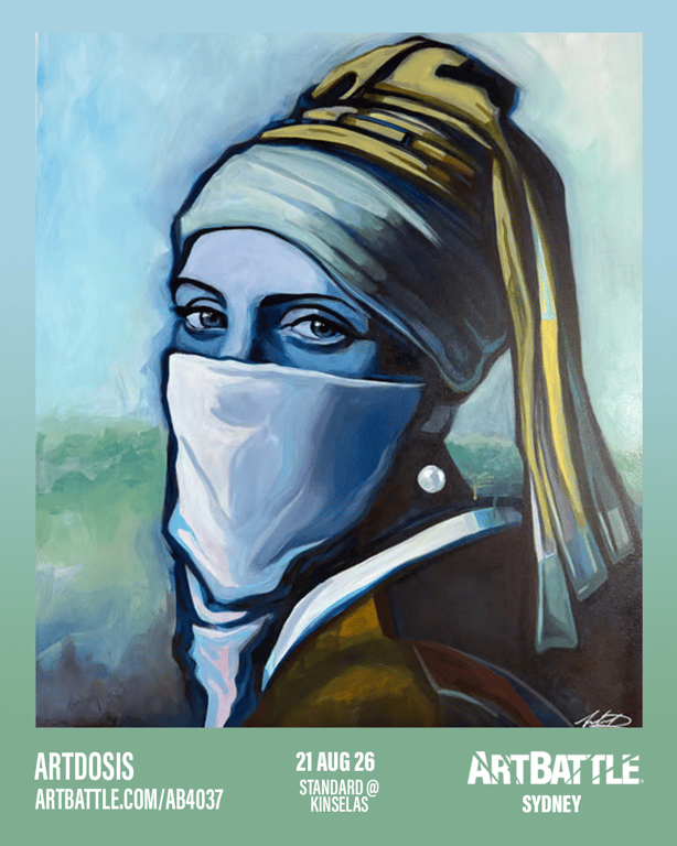 Promotional asset for Art Battle Sydney on August 21, 2026: ab4037_artdosis.png.
