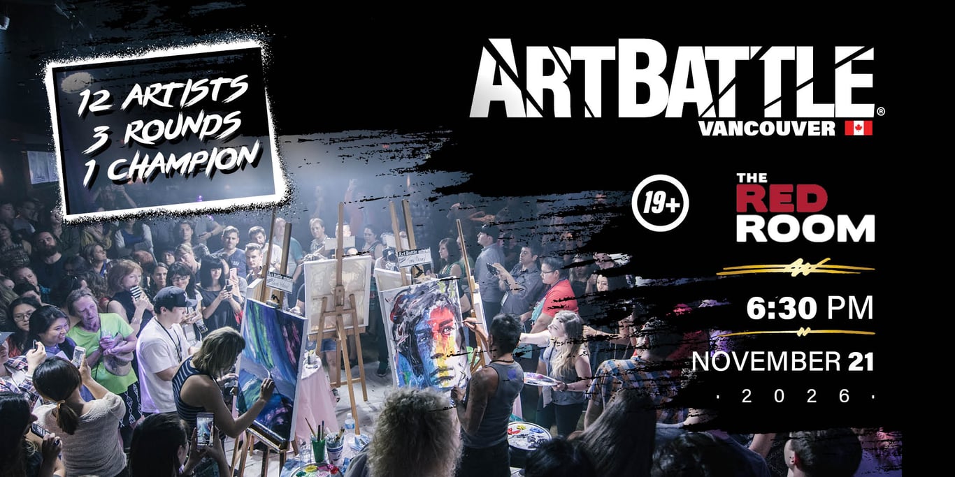 Promotional asset for Art Battle Vancouver on November 21, 2026: AB4156 - Vancouver - 21NOV2026A3.jpg.