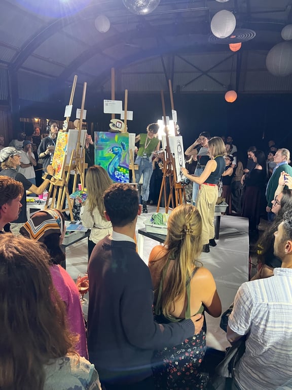 Crowd at Art Battle