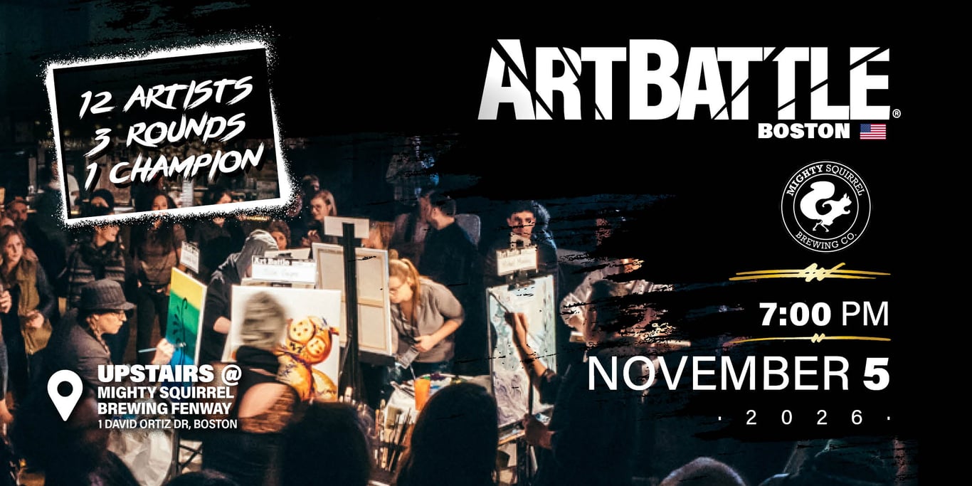 Promotional asset for Art Battle Boston on November 5, 2026: AB4146 - Boston - 05NOV2026A3.jpg.