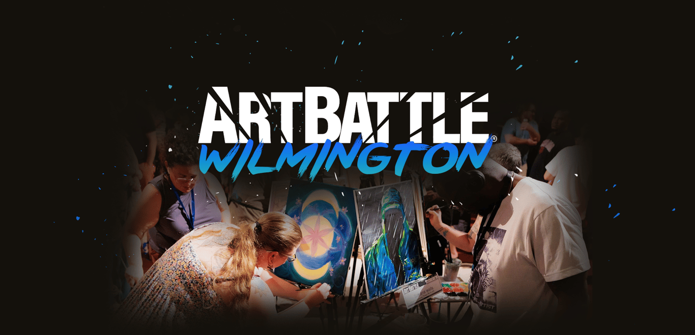 Promotional asset for Art Battle Wilmington on August 8, 2026: ab4126_header.png.