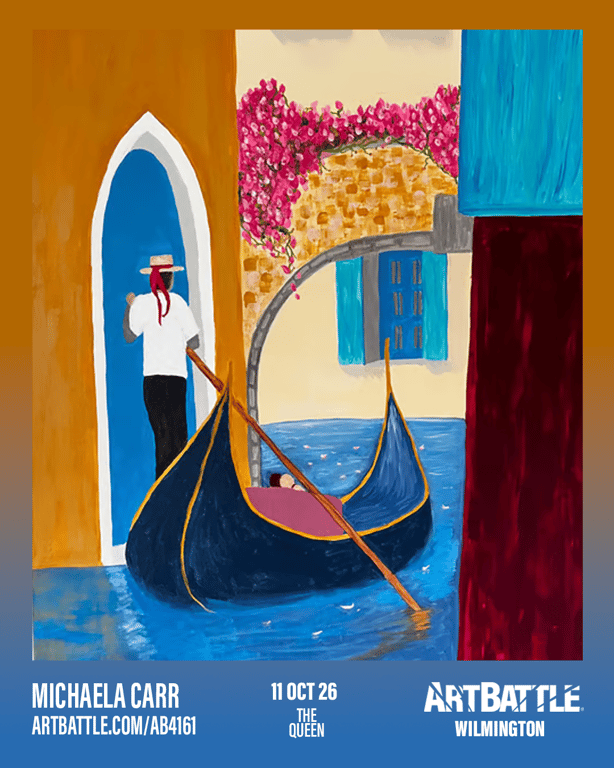 Promotional asset for Art Battle Wilmington on October 11, 2026: ab4161_michaele carr.png.