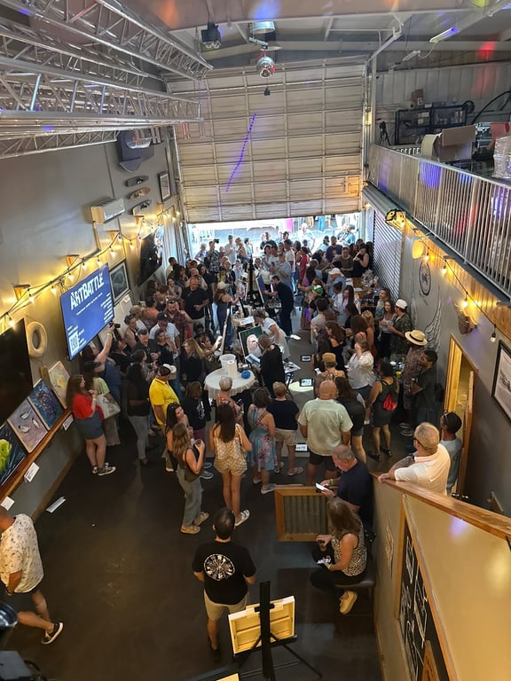 Crowd at Art Battle