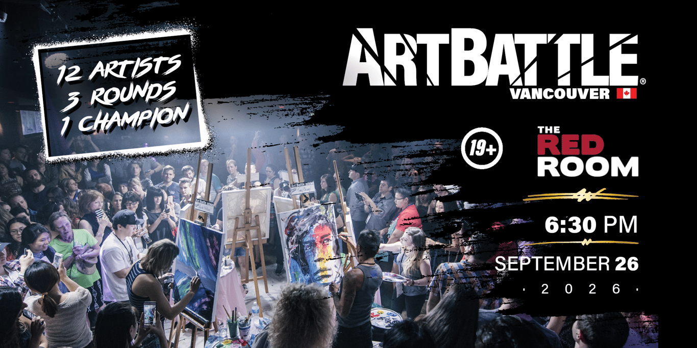 Promotional asset for Art Battle Vancouver on September 26, 2026: AB4069 - Vancouver - 26SEP2026A3.png.