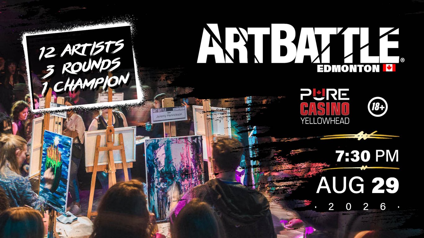 Promotional asset for Art Battle Edmonton on August 29, 2026: AB4113 - Edmonton - 29AUG2026A2.jpg.