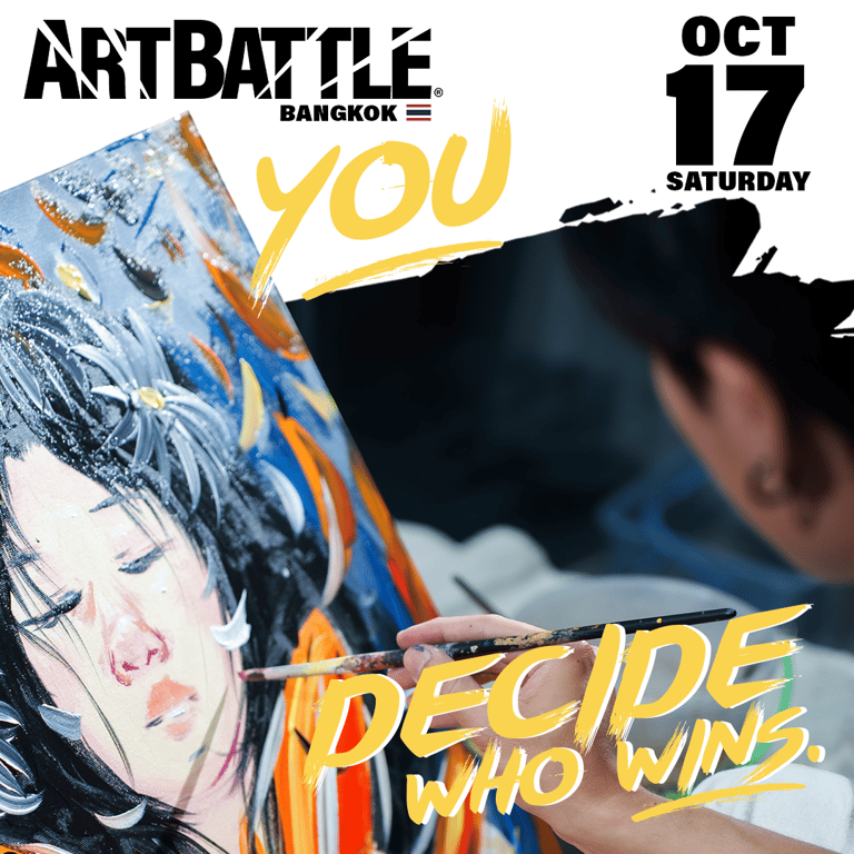 Promotional asset for Art Battle Bangkok on October 17, 2026: ab4132_ads_1-1.png.