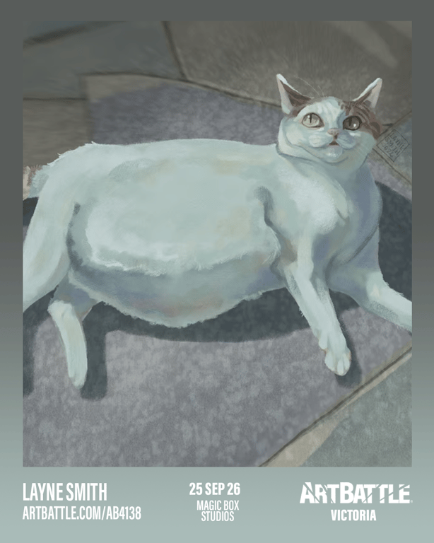 Promotional asset for Art Battle Victoria on September 25, 2026: ab4138_layne smith.png.
