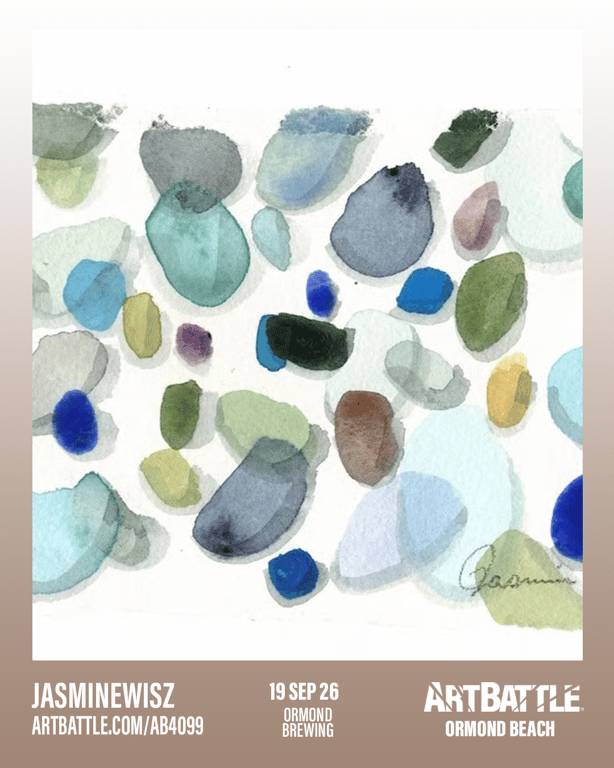 Promotional asset for Art Battle Ormond Beach on September 19, 2026: ab4099_jasminewisz.png.