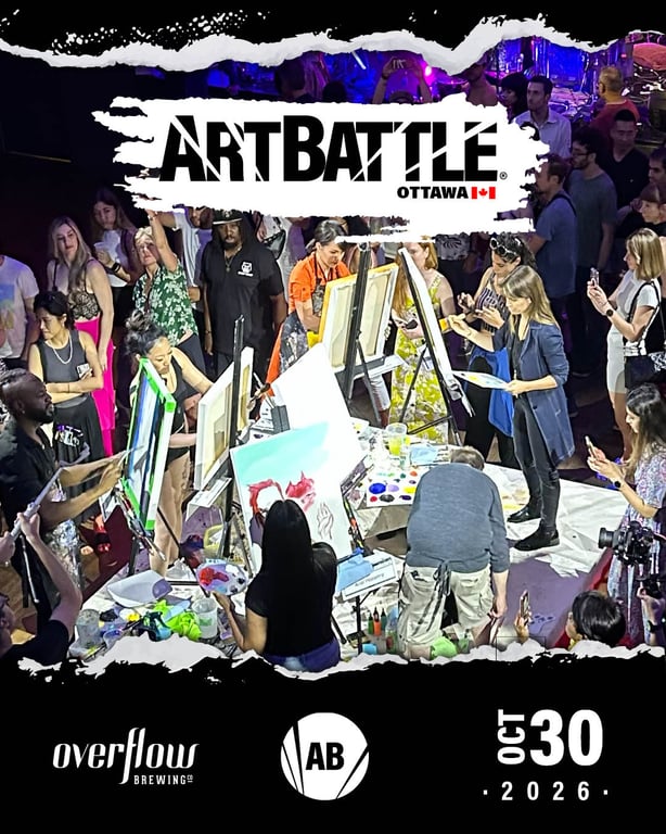 Promotional asset for Art Battle Ottawa on October 30, 2026: AB4152 - Ottawa - 30OCT2026A5.jpg.
