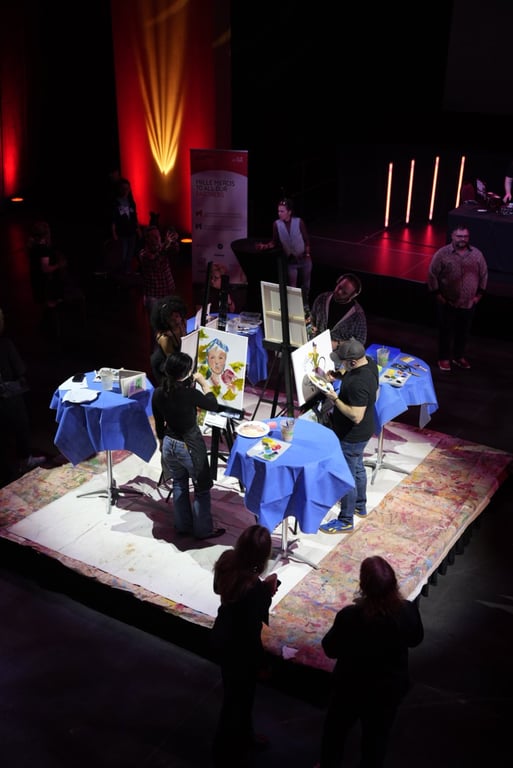 Crowd at Art Battle