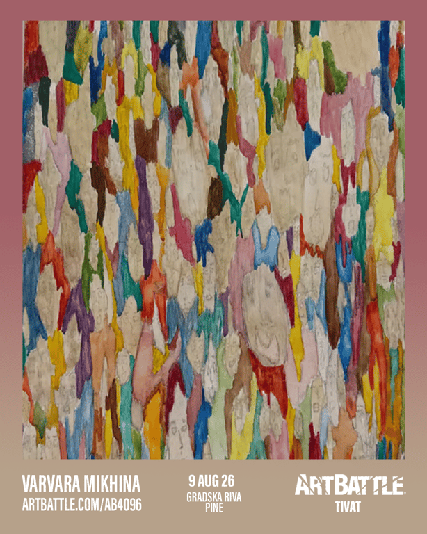 Promotional asset for Art Battle Tivat on August 9, 2026: ab4096_varvara ikhina.png.