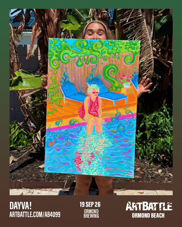 Promotional asset for Art Battle Ormond Beach on September 19, 2026: ab4099_dayva.png.