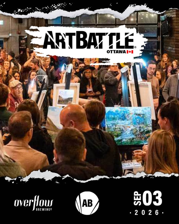 Promotional asset for Art Battle Ottawa on September 3, 2026: AB4124 - Ottawa - 03SEP2026A5.jpg.