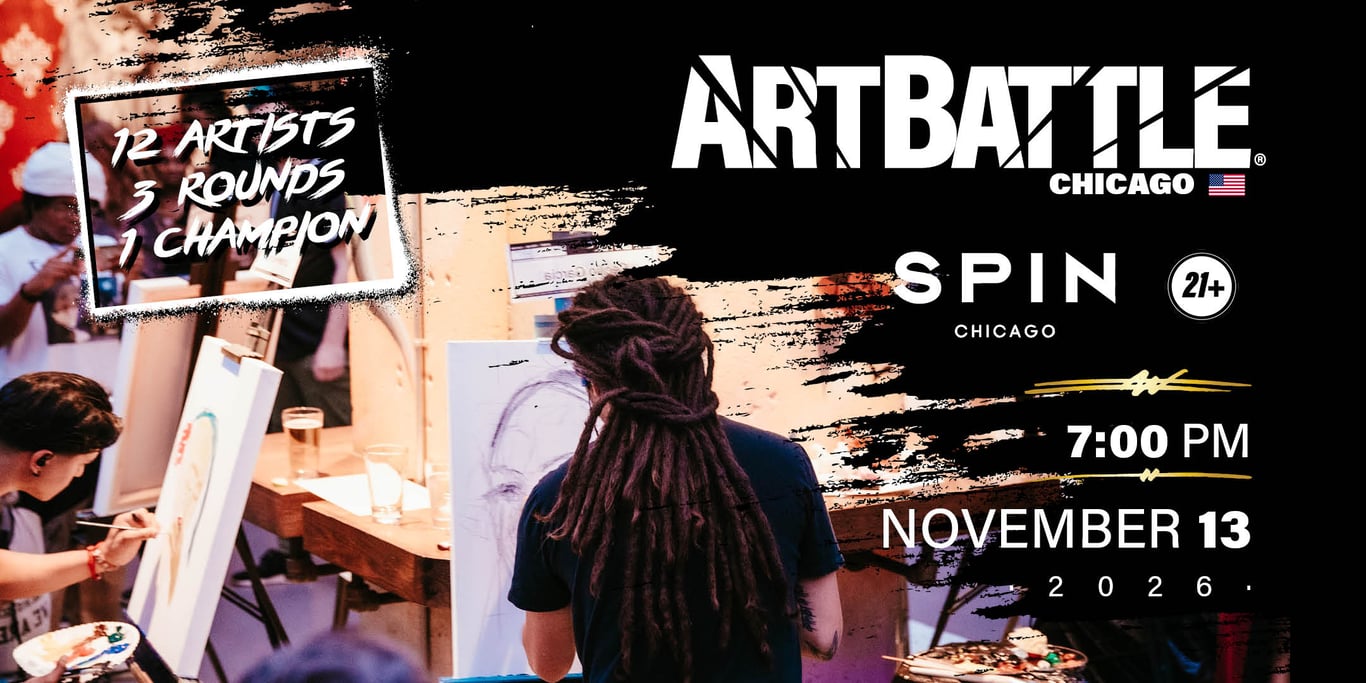 Promotional asset for Art Battle Chicago on November 13, 2026: AB4170 - Chicago - 13NOV2026A3.jpg.
