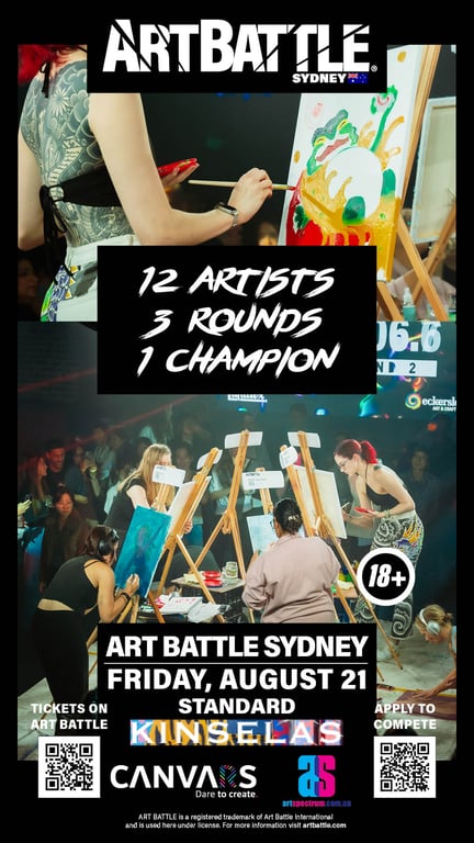 Promotional asset for Art Battle Sydney on August 21, 2026: AB4037 - Sydney - 21AUG2026_w_sponsors_A.jpg.