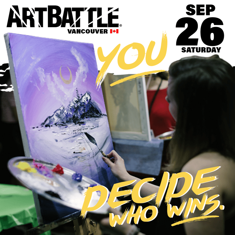Promotional asset for Art Battle Vancouver on September 26, 2026: ab4069_ads_1-1.png.