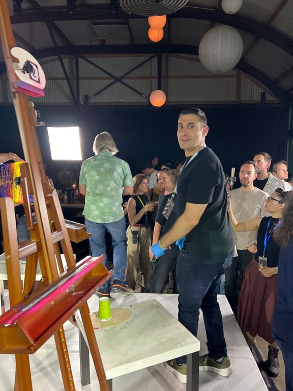 Art Battle event team