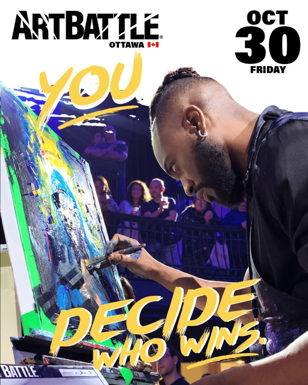Promotional asset for Art Battle Ottawa on October 30, 2026: ab4152_ads_4-5.png.
