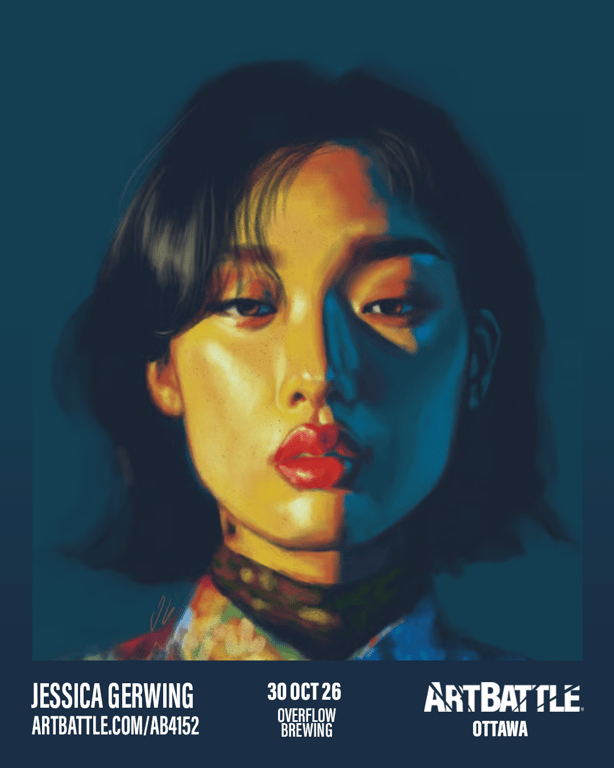 Promotional asset for Art Battle Ottawa on October 30, 2026: ab4152_jessica gerwing.png.