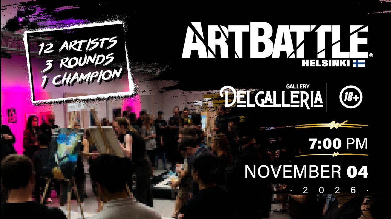 Promotional asset for Art Battle Helsinki on November 4, 2026: AB4142 - Helsinki -4NOV2026A2.jpg.