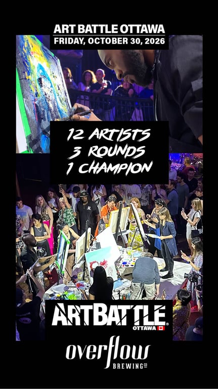 Promotional asset for Art Battle Ottawa on October 30, 2026: AB4152 - Ottawa - 30OCT2026A4.jpg.