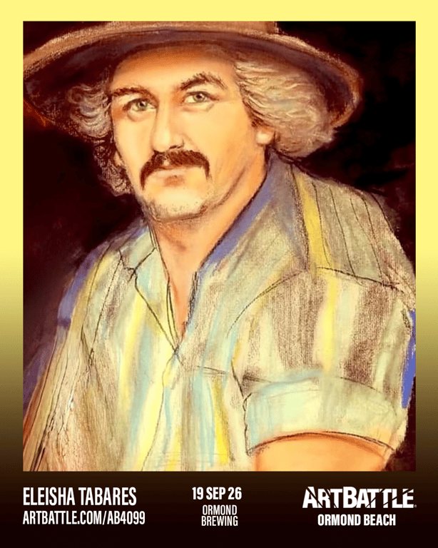 Promotional asset for Art Battle Ormond Beach on September 19, 2026: ab4099_eleisha tabares.png.