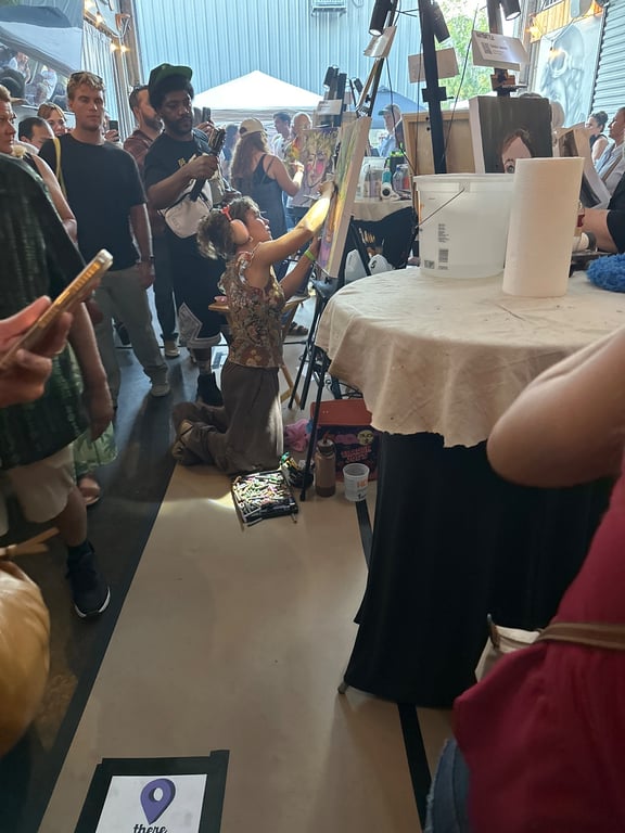 Crowd at Art Battle
