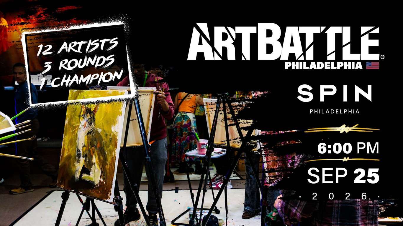 Promotional asset for Art Battle Philadelphia on September 25, 2026: AB4136 - Philadelphia -25SEP2026A2.jpg.