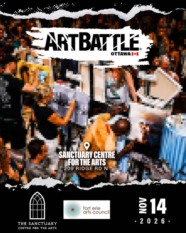 Promotional asset for Art Battle Fort Erie on November 14, 2026: AB4153 - Fort Erie - 14NOV2026A5.jpg.