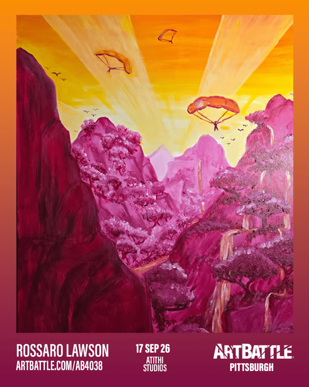 Promotional asset for Art Battle Pittsburgh on September 17, 2026: ab4038_rossaro lawson.png.