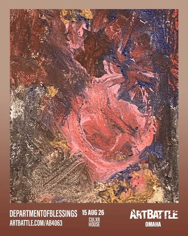 Promotional asset for Art Battle Omaha on August 15, 2026: ab4063_departmentofblessings.png.