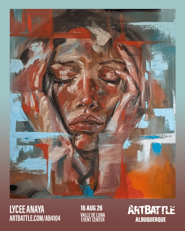 Promotional asset for Art Battle Albuquerque on August 16, 2026: ab4104_lycee anaya.png.