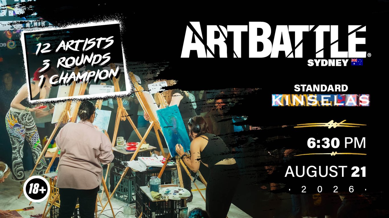 Promotional asset for Art Battle Sydney on August 21, 2026: AB4037 - Sydney - 21AUG2026A2.jpg.