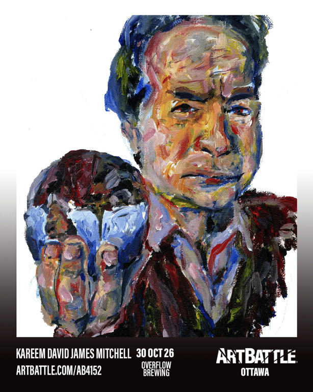 Promotional asset for Art Battle Ottawa on October 30, 2026: ab4152_kareem mitchell.png.
