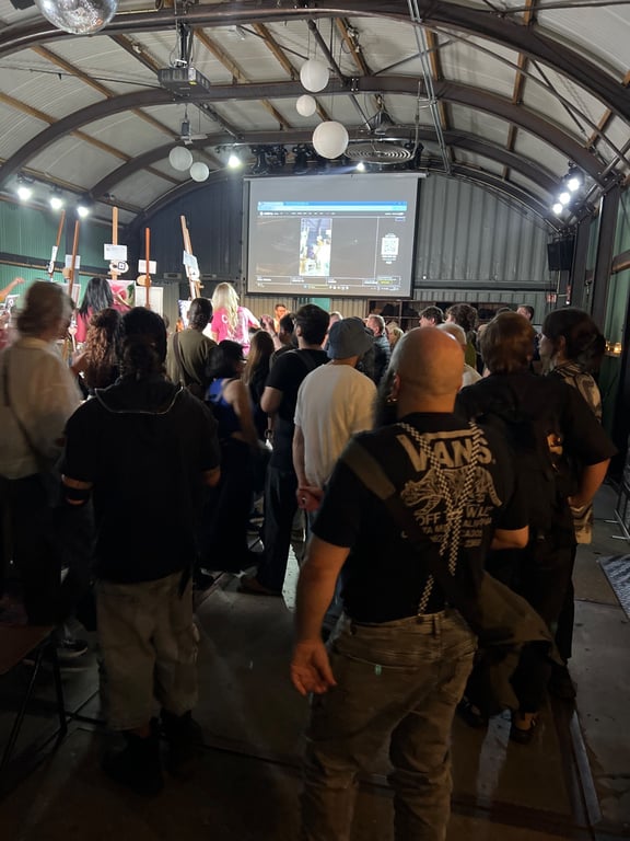 Crowd at Art Battle