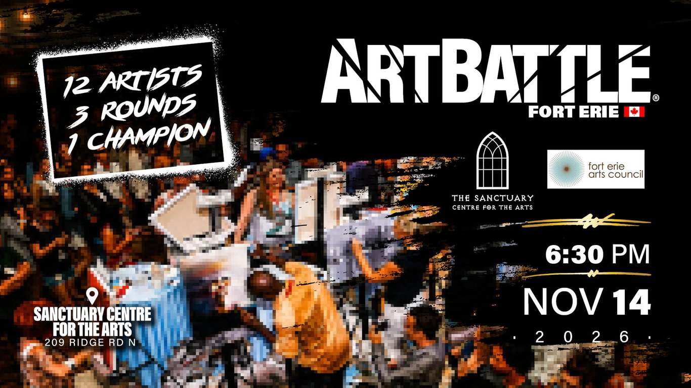 Promotional asset for Art Battle Fort Erie on November 14, 2026: AB4153 - Fort Erie - 14NOV2026A2.jpg.