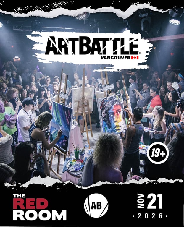 Promotional asset for Art Battle Vancouver on November 21, 2026: AB4156 - Vancouver - 21NOV2026A5.jpg.