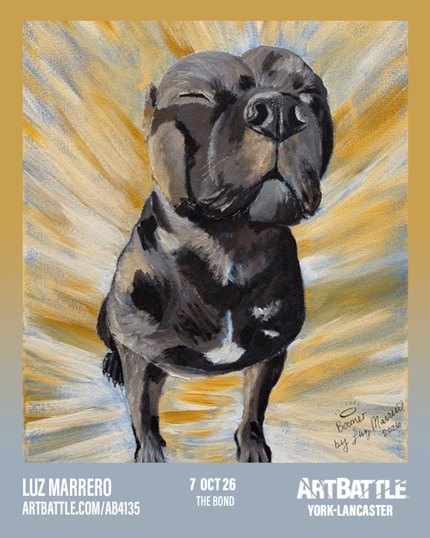 Promotional asset for Art Battle Lancaster on October 7, 2026: ab4135_luz marrero.png.