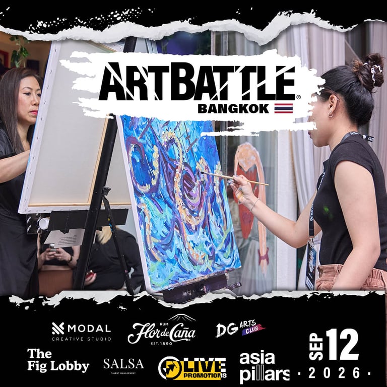 Promotional asset for Art Battle Bangkok on September 12, 2026: AB4087 - Bangkok - 12SEP2026A6 1080x1080.jpg.