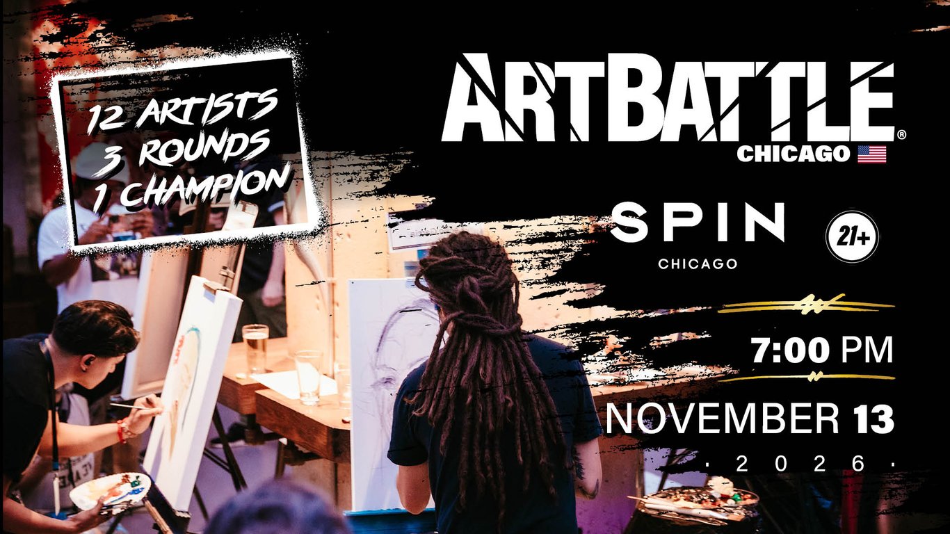 Promotional asset for Art Battle Chicago on November 13, 2026: AB4170 - Chicago - 13NOV2026A2.jpg.