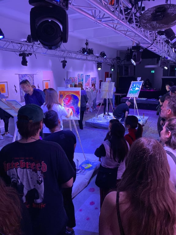 Crowd at Art Battle