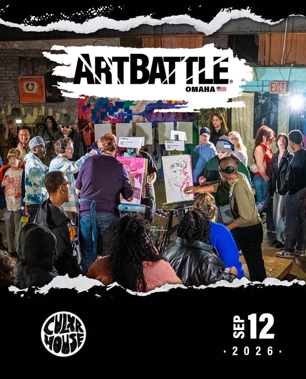 Promotional asset for Art Battle Omaha on September 12, 2026: AB4066 - Omaha - 12SEP2026A5.jpg.