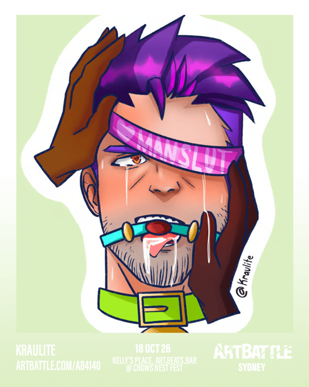 Promotional asset for Art Battle Sydney on October 18, 2026: ab4140_kraulite.png.