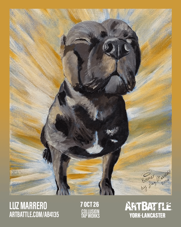 Promotional asset for Art Battle Lancaster on October 7, 2026: ab4135_luz marrero.png.