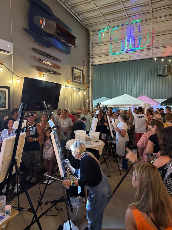 Crowd at Art Battle