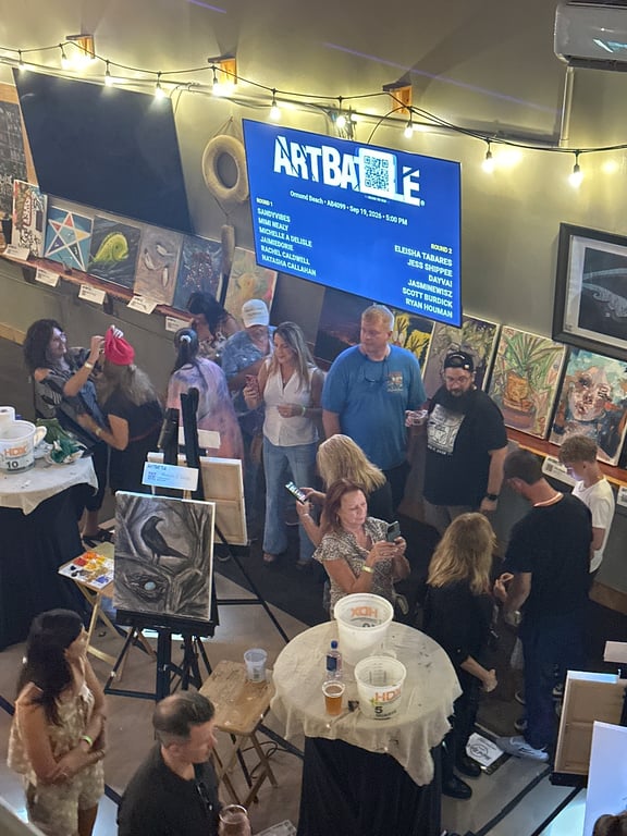 Crowd at Art Battle