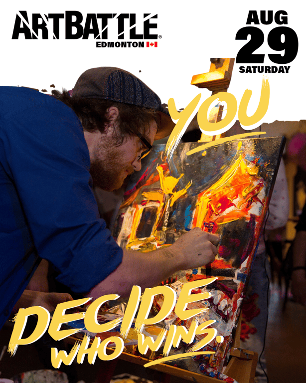 Promotional asset for Art Battle Edmonton on August 29, 2026: ab4113_ads_4-5.png.