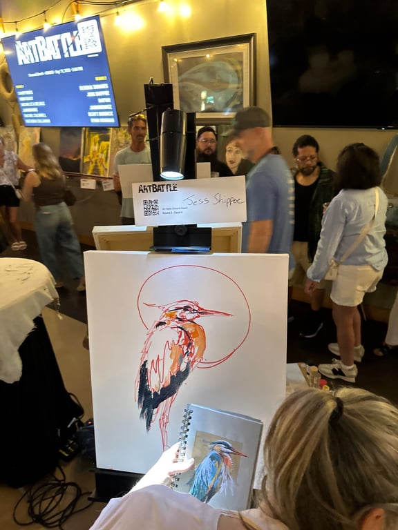 Crowd at Art Battle